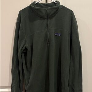 Patagonia Forest Green Half-Zip Fleece